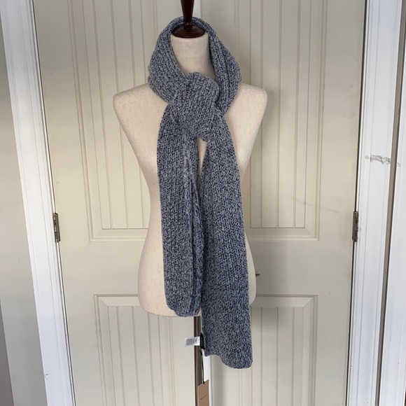 NWT—Halogen Marled Navy Combo Wide Scarf - Picture 2 of 4
